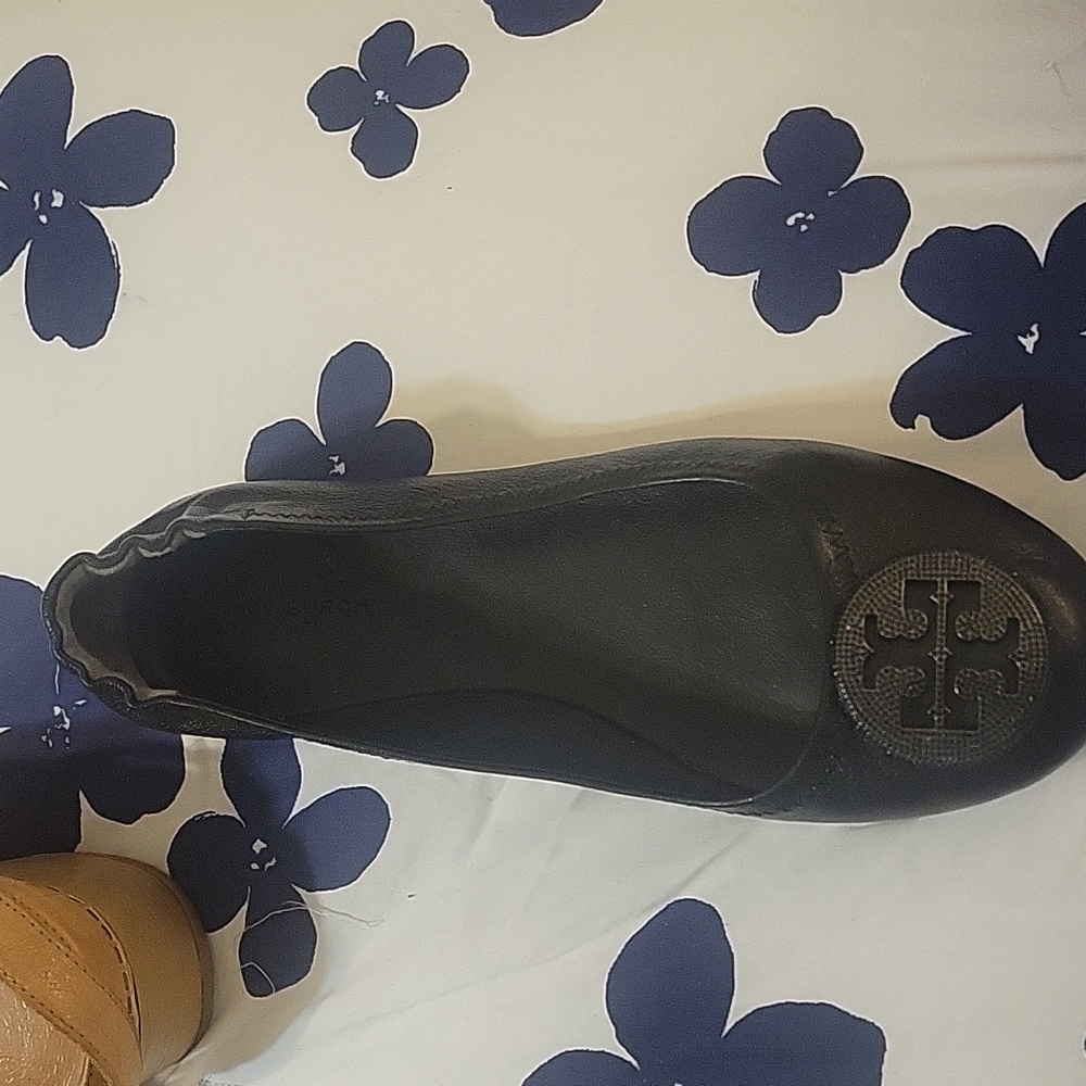 Ballet flats black with crystal embellishments
